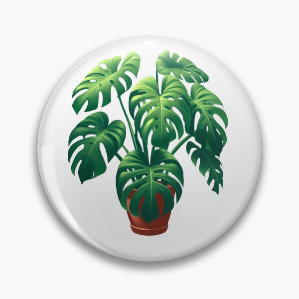 Item preview, Houseplant Green Wild Monstera Deliciosa - Modern Cartoon Painting - White Outline designed and sold by Star-Fragment.
