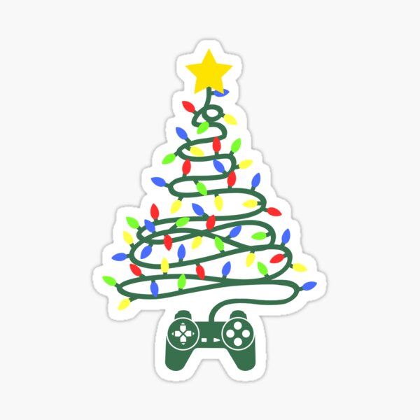 Vista previa del artículo con la obra «Árbol de Navidad del controlador de juegos (P1)», diseñado y vendido por Toffee Bee.