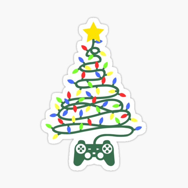 Vista previa del artículo con la obra «Árbol de Navidad del controlador de juegos (P2)», diseñado y vendido por Toffee Bee.