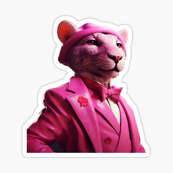 Pink Panther Retro / Aesthetic Sticker for Sale by fathinm