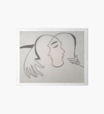 Abstract Couple Art Board