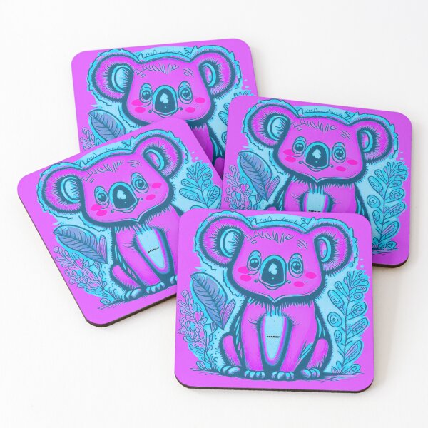 Item preview, Drawing of a Blue Koala Bear by dePace' designed and sold by mrpropcake.