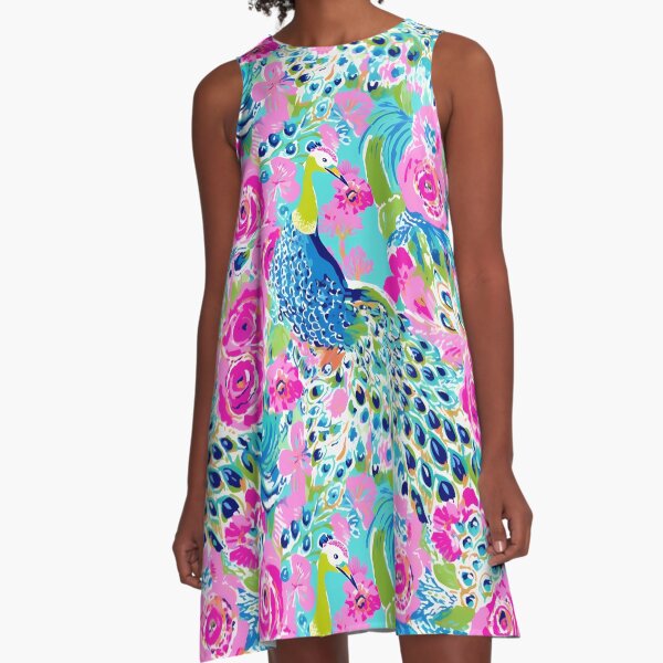 Item preview, Preppy Opulent Peacock Bloom designed and sold by FK-UK.