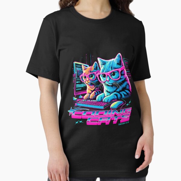Item preview, Coding Cats Programmer Shirt designed and sold by RedDesignSyc.