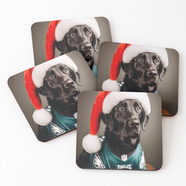 Item preview, Eagles Black Lab Christmas designed and sold by PhillySportz.