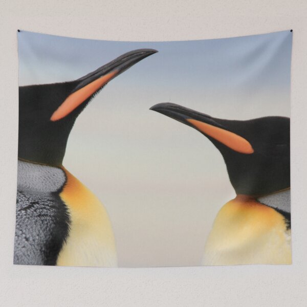 Item preview,   Tapestries,Tapestry,throw blankets,comforters,duvet covers ,shower curtains,Penguins print,Penguin poster,Penguin  wall art,Penguin  art, ocean,bird species, sea, blue, fish designed and sold by eyesight4vision.