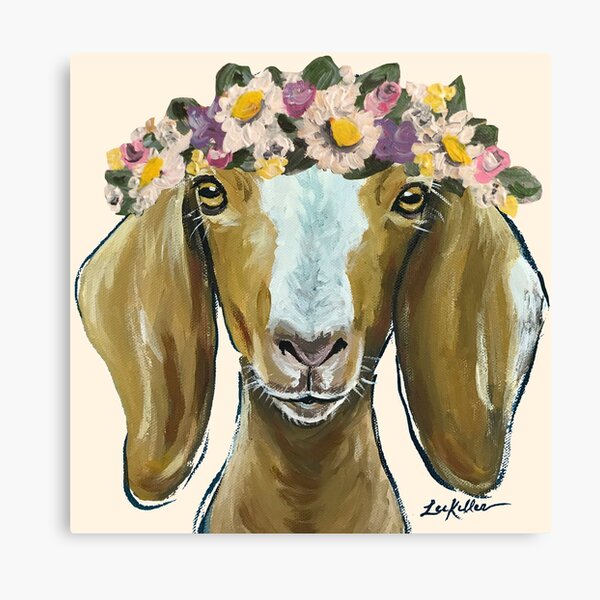 Colorful Goat Canvas Prints Redbubble