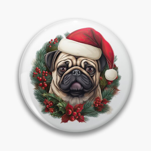Item preview, Pug Christmas, designed and sold by Arthoughts.