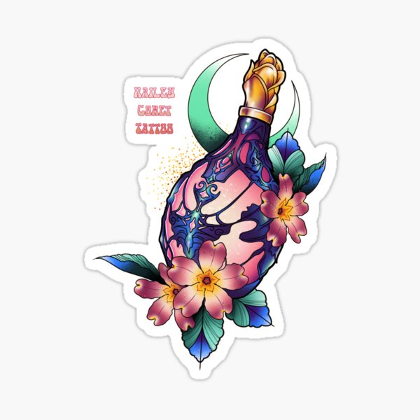 Hailey comet 01 Sticker