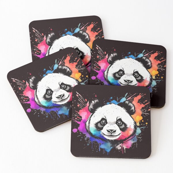Item preview, Colorful Panda Face designed and sold by vuslatmedia.