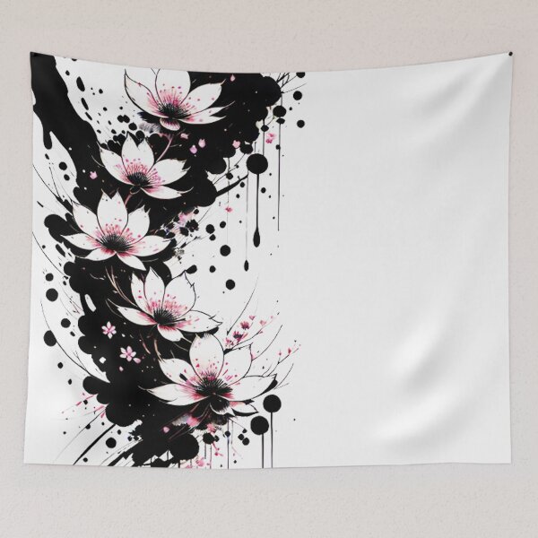 Item preview, Black and White Cherry Blossom Branch designed and sold by Simple-Art-work.