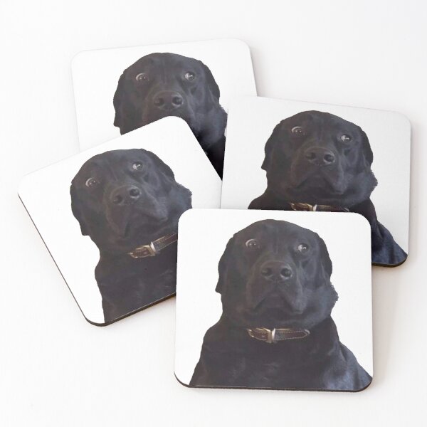 Item preview, BLACK LABRADOR STARE DOGGO MEME designed and sold by SHARMO.