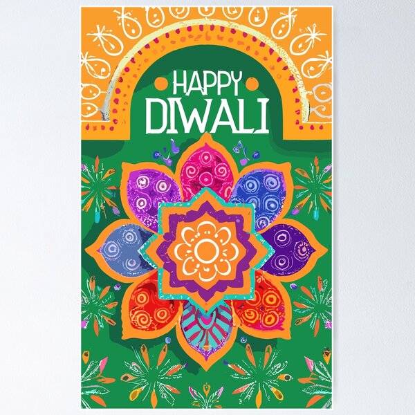 Shoppingdream happy diwali Poster Size-12x18inch, Paper Thickness - 300 GSM  For Office and Room Decorations Paper Print - Religious posters in India -  Buy art, film, design, movie, music, nature and educational