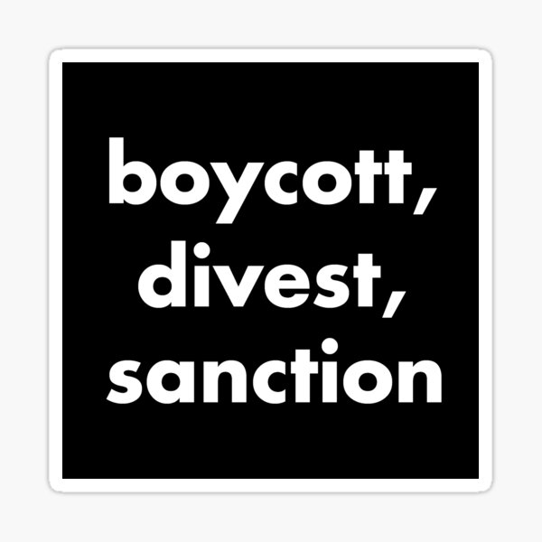 Artikel-Vorschau von Boykott, Veräußerung der Sanktion BDS Israel, Protest gegen freies Palästina, designt und verkauft von ez-does-it.