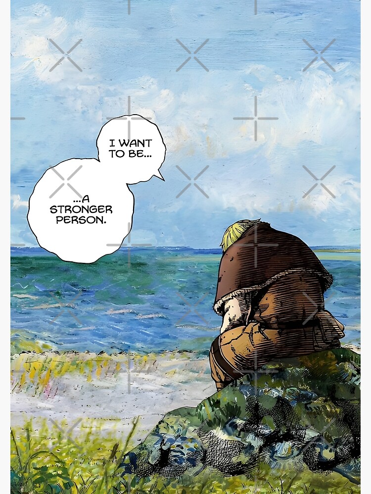 I Want To Be A Wall Volume 3 "Thorfinn Vinland Saga I Want To Be A Stronger Person ." Poster for