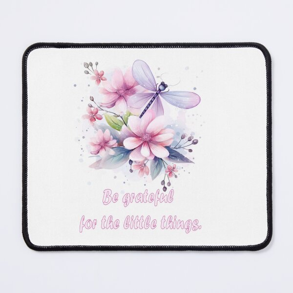 Item preview, Be grateful for the little things dragonfly, flowers designed and sold by RenderlyYours.