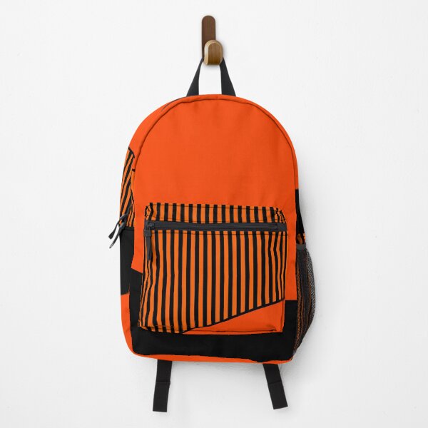 Item preview, Orange and black combo pattern with striped pattern designed and sold by fuzzyfox.