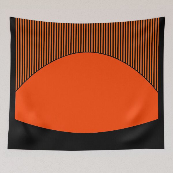 Item preview, Orange and black combo pattern with striped pattern designed and sold by fuzzyfox.