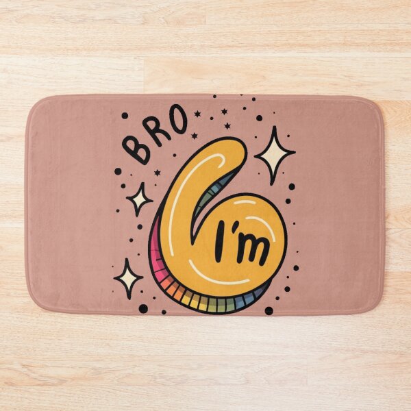 Item preview, kids 6th birthday designed and sold by INK-Creations.