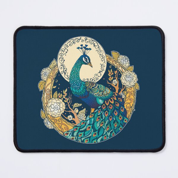 Item preview, Flowering Camellia and Peacock designed and sold by Kellie Lamphere.