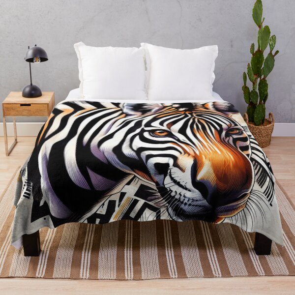 Item preview, Zebra Bengal Tiger designed and sold by ComputerContent.