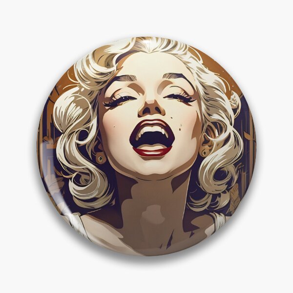 Artikelvorschau, Marilyn Singing in Ecstasy Retro-Vintage-Blumenmuster entworfen und verkauft von BorgSpareParts.