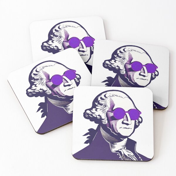 Item preview, George Washington with Purple Sunglasses designed and sold by Promethean Fire Print Shop.