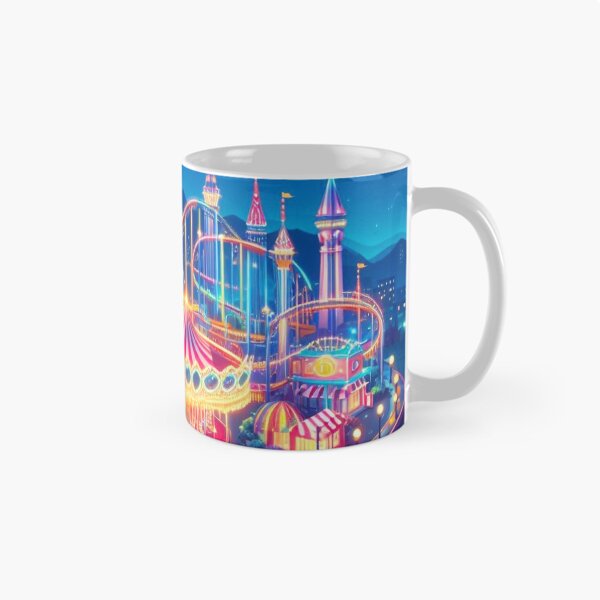 Item preview, Amusement park at night. designed and sold by growing-mom.