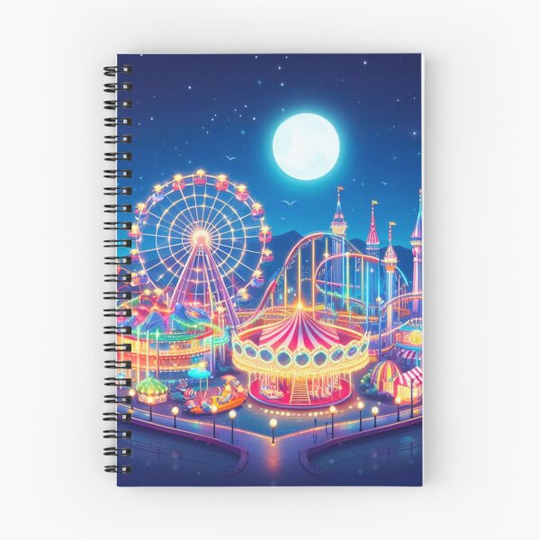 Item preview, Amusement park at night. designed and sold by growing-mom.