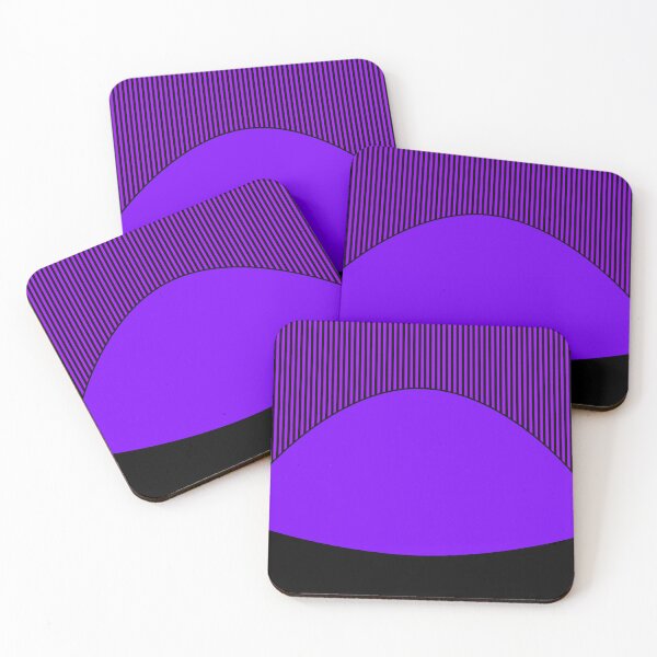 Item preview, violet black  with striped pattern designed and sold by fuzzyfox.