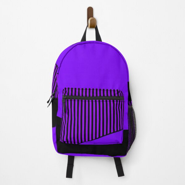 Item preview, violet black  with striped pattern designed and sold by fuzzyfox.
