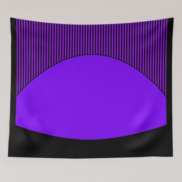 Item preview, violet black  with striped pattern designed and sold by fuzzyfox.