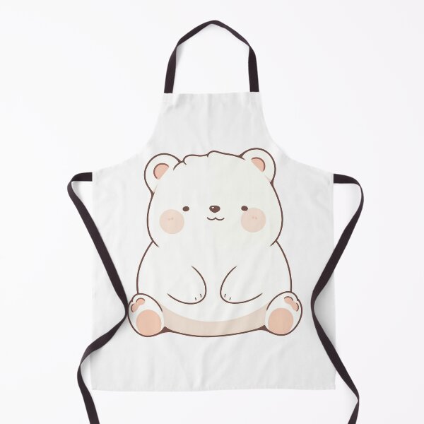 Item preview, Cute Polar Bear Sitting and Smiling designed and sold by WinningStickers.
