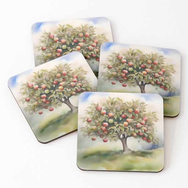 Item preview, Apple Tree Day A - January 6 - Watercolor & Pen designed and sold by Oldetimemercan.