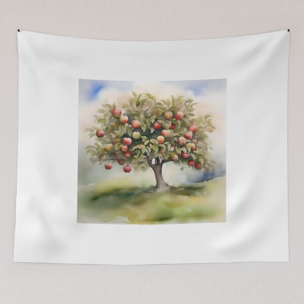 Item preview, Apple Tree Day A - January 6 - Watercolor & Pen designed and sold by Oldetimemercan.