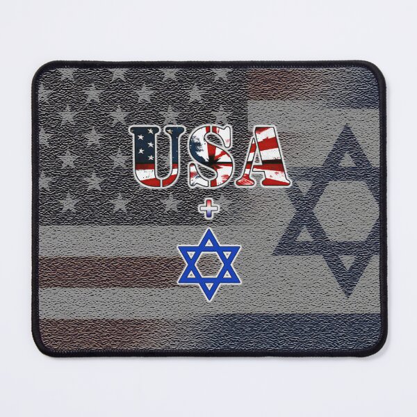 Item preview, USA + Israel with Stylized, Blended Flags Background designed and sold by designs-by-ann.