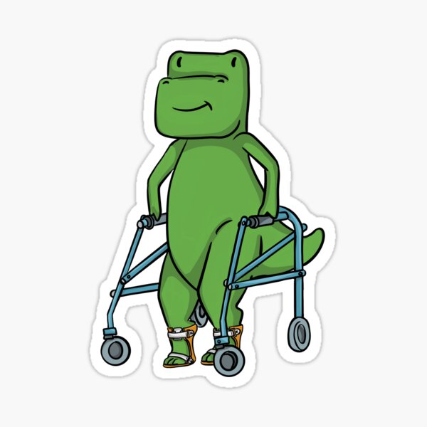 Item preview, TRex with Rear Walker and AFOs designed and sold by InclusiveDinos.