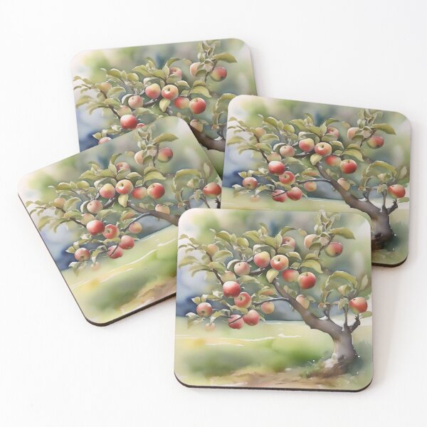 Item preview, Apple Tree Day B - January 6 - Watercolor & Pen designed and sold by Oldetimemercan.
