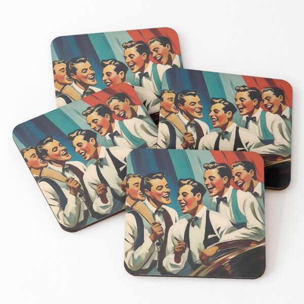 Item preview, 1940s barbershop style singers designed and sold by WildLadyWood.