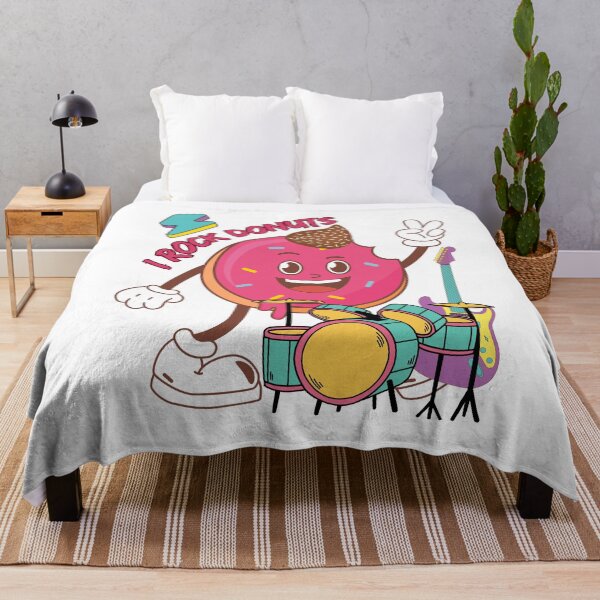 Item preview, I rock donuts, retro funky music fan donut designed and sold by BritishDelights.
