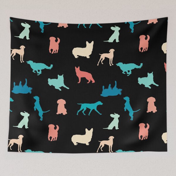 Item preview, Colorful Dog Silhouettes designed and sold by JPareDesign.