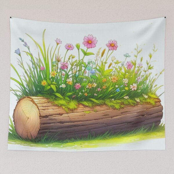 Item preview, Flowers growing from dead trees. designed and sold by growing-mom.