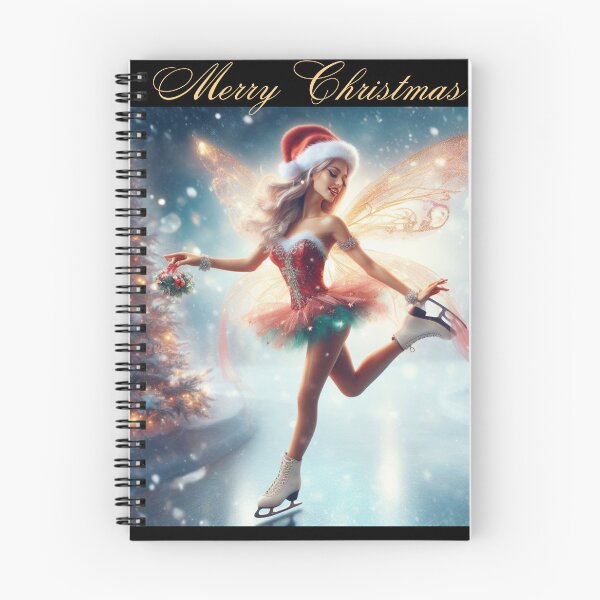 Item preview, Merry Christmas ice skater designed and sold by SeeingBeyond.