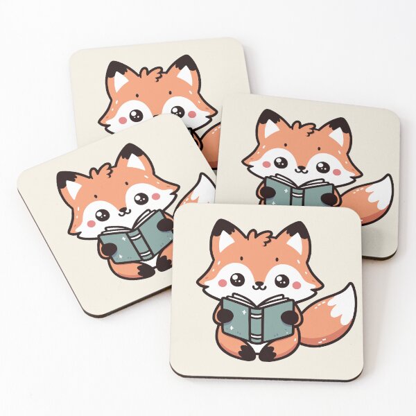 Item preview, Adorable Little Fox Reading A Book designed and sold by SweetClicks123.