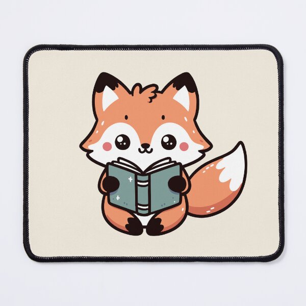 Item preview, Adorable Little Fox Reading A Book designed and sold by SweetClicks123.