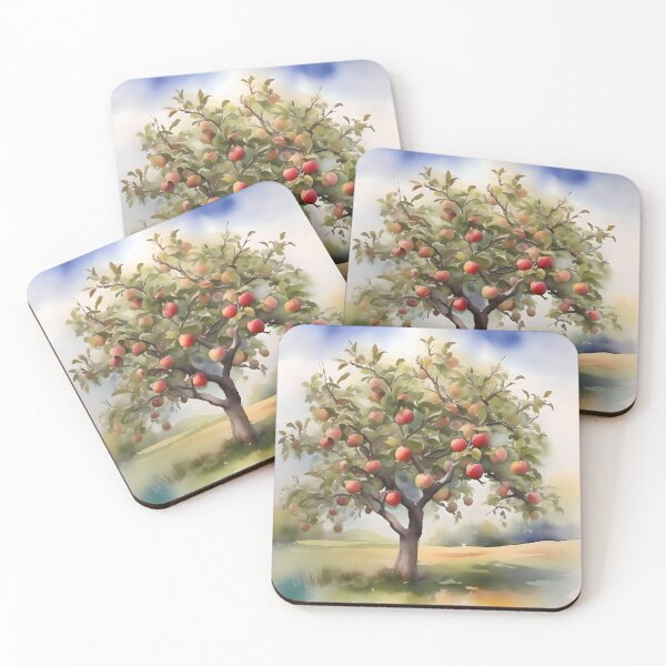 Item preview, Apple Tree Day E - January 6 - Watercolor & Pen designed and sold by Oldetimemercan.