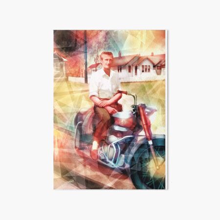 Swamp Music Players, timeless cool, Ariel Square Four motorcycle Art Board Print