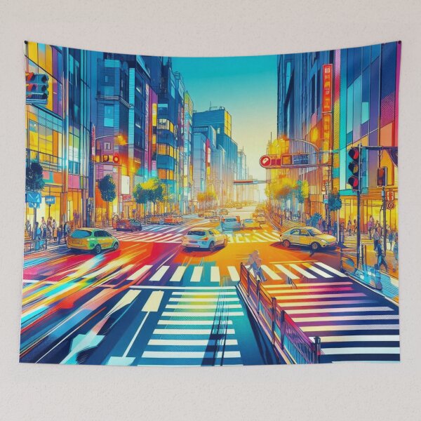 Item preview, Downtown in the evening. designed and sold by growing-mom.