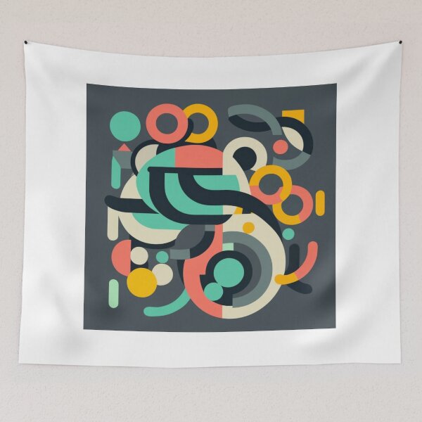 Item preview, Circle Pattern Abstract Art designed and sold by FashionIam.