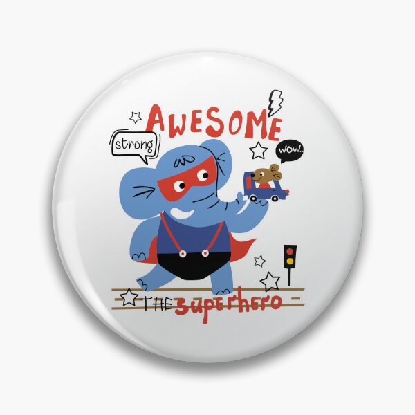Item preview, Funny superhero elephant, superhero elephant with mini mouse, superhero elephant designed and sold by GreyStanzione1.
